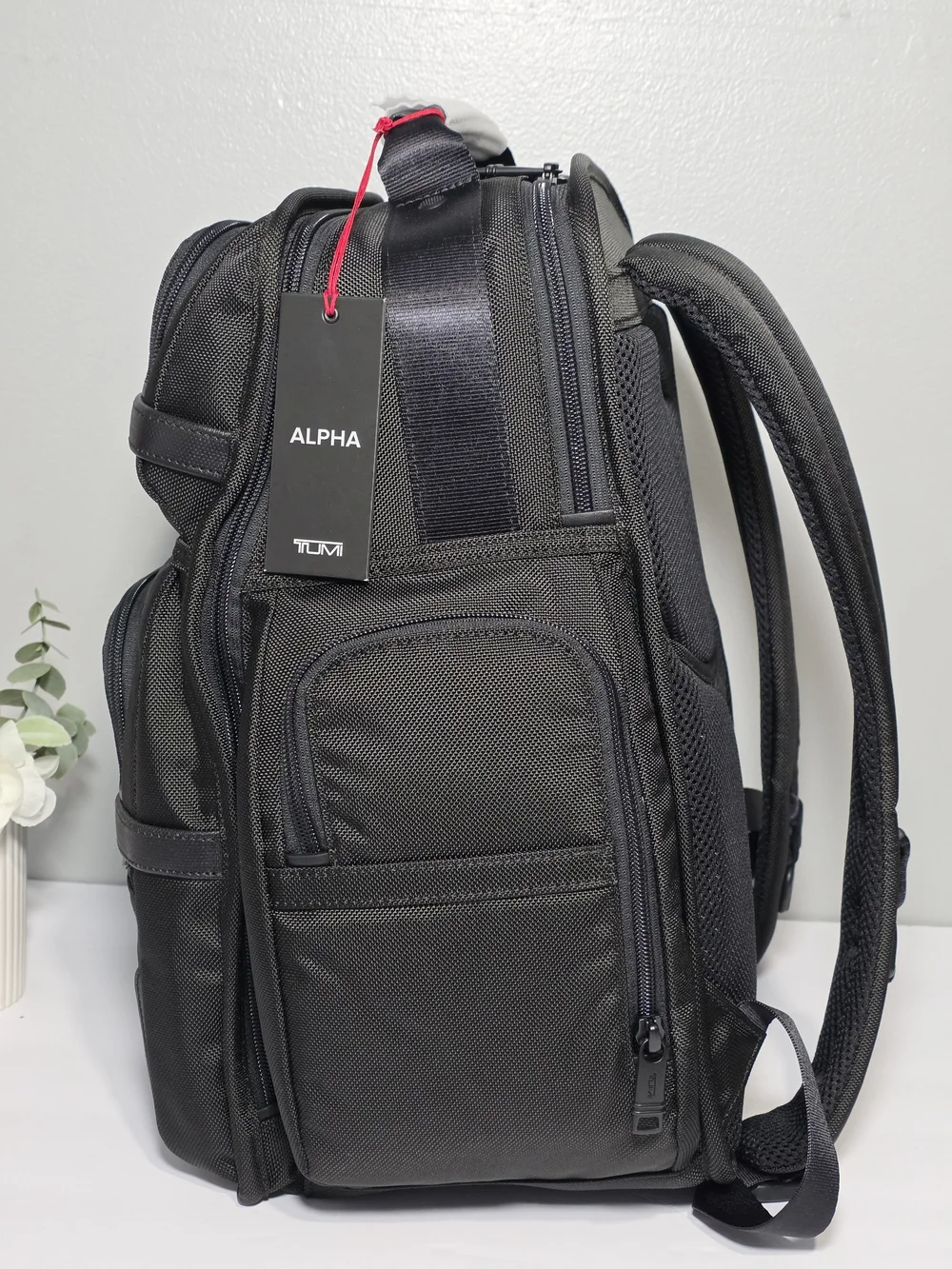 Tumi Black Tactical Nylon Backpack for Men